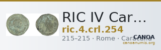 RIC IV Caracalla 254 — CANOA