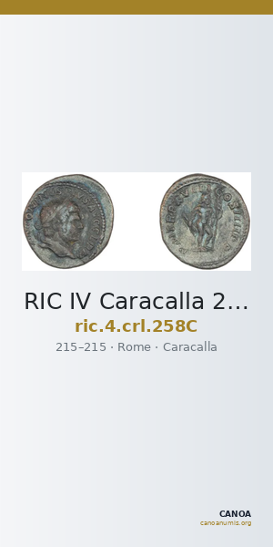 RIC IV Caracalla 258C — CANOA