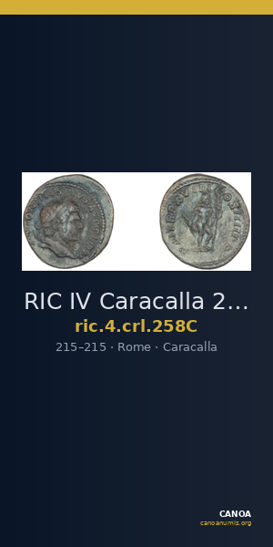 RIC IV Caracalla 258C — CANOA
