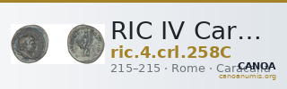 RIC IV Caracalla 258C — CANOA