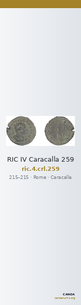 RIC IV Caracalla 259 — CANOA