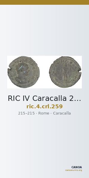 RIC IV Caracalla 259 — CANOA