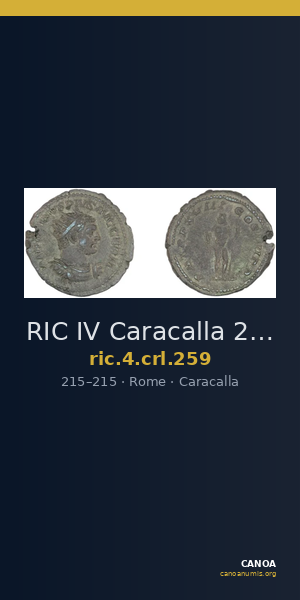 RIC IV Caracalla 259 — CANOA