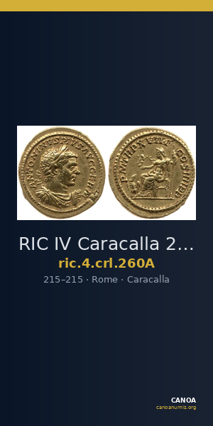 RIC IV Caracalla 260A — CANOA