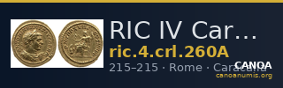 RIC IV Caracalla 260A — CANOA
