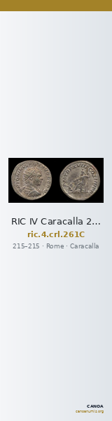 RIC IV Caracalla 261C — CANOA