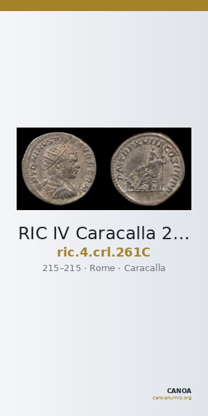 RIC IV Caracalla 261C — CANOA