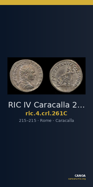RIC IV Caracalla 261C — CANOA