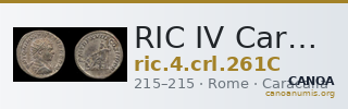 RIC IV Caracalla 261C — CANOA