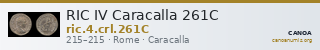 RIC IV Caracalla 261C — CANOA