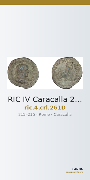 RIC IV Caracalla 261D — CANOA