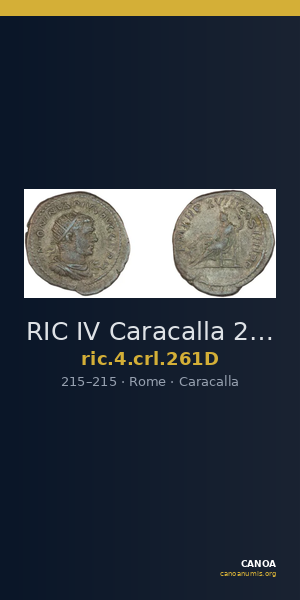 RIC IV Caracalla 261D — CANOA