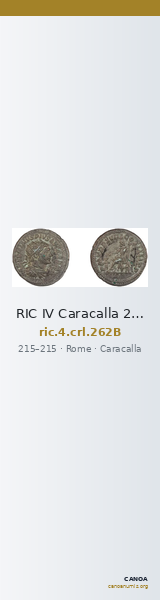RIC IV Caracalla 262B — CANOA
