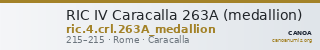 RIC IV Caracalla 263A (medallion) — CANOA