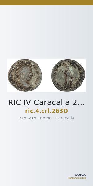 RIC IV Caracalla 263D — CANOA