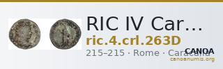 RIC IV Caracalla 263D — CANOA