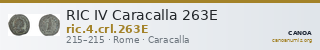 RIC IV Caracalla 263E — CANOA