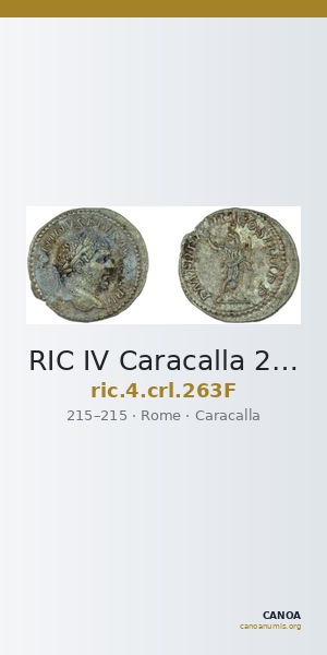RIC IV Caracalla 263F — CANOA