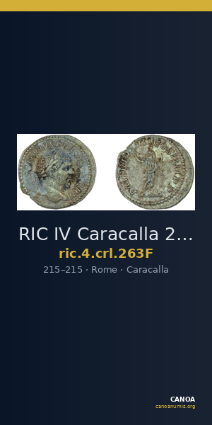 RIC IV Caracalla 263F — CANOA