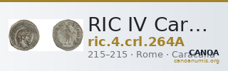 RIC IV Caracalla 264A — CANOA