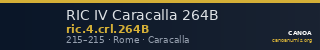 RIC IV Caracalla 264B — CANOA