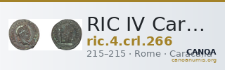 RIC IV Caracalla 266 — CANOA