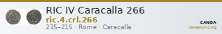 RIC IV Caracalla 266 — CANOA