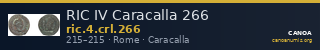 RIC IV Caracalla 266 — CANOA