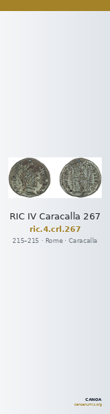 RIC IV Caracalla 267 — CANOA