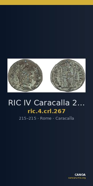 RIC IV Caracalla 267 — CANOA