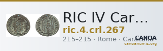 RIC IV Caracalla 267 — CANOA
