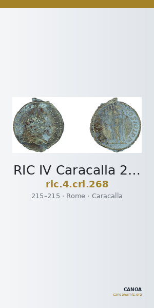 RIC IV Caracalla 268 — CANOA