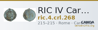 RIC IV Caracalla 268 — CANOA