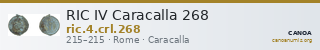RIC IV Caracalla 268 — CANOA