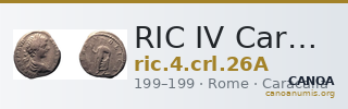 RIC IV Caracalla 26A — CANOA