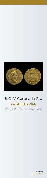 RIC IV Caracalla 270A — CANOA