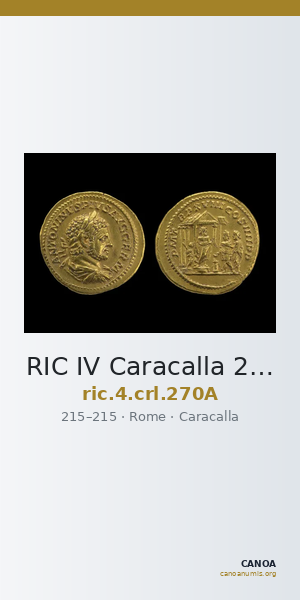 RIC IV Caracalla 270A — CANOA
