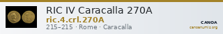 RIC IV Caracalla 270A — CANOA