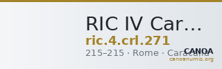 RIC IV Caracalla 271 — CANOA