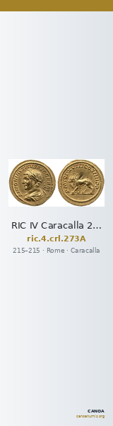 RIC IV Caracalla 273A — CANOA