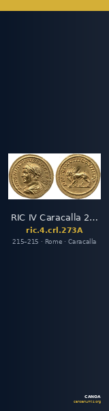 RIC IV Caracalla 273A — CANOA