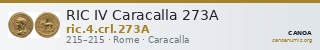 RIC IV Caracalla 273A — CANOA