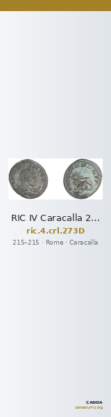RIC IV Caracalla 273D — CANOA