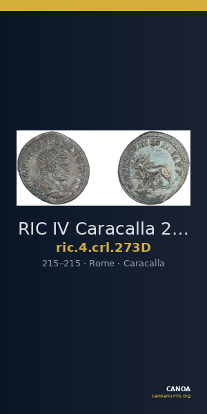 RIC IV Caracalla 273D — CANOA