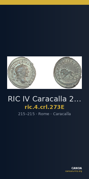 RIC IV Caracalla 273E — CANOA