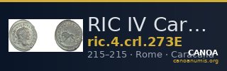 RIC IV Caracalla 273E — CANOA