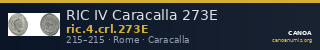 RIC IV Caracalla 273E — CANOA