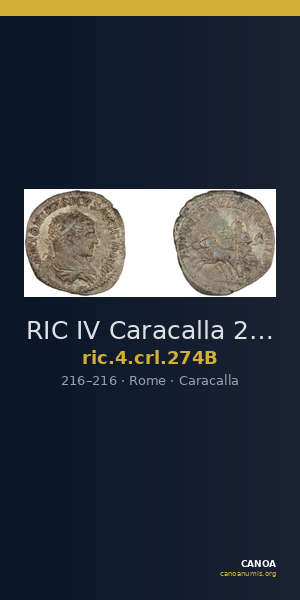 RIC IV Caracalla 274B — CANOA
