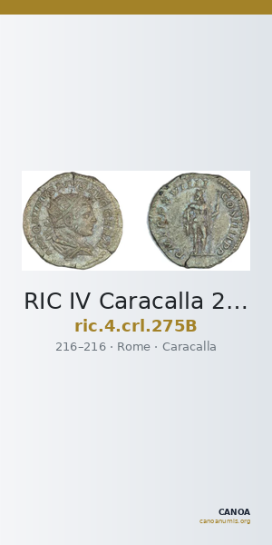 RIC IV Caracalla 275B — CANOA