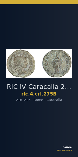 RIC IV Caracalla 275B — CANOA